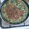 El cooksnap de Kattyta Muñoz Rojas cuando hizo Tortilla de espinacas, la más rica del mundo.