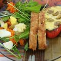 El cooksnap de Daiana Miño cuando hizo Morrones rellenos a la parrilla.