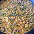 El cooksnap de Barbaría cuando hizo Paella de fideos.