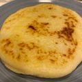 El cooksnap de Angie Heredia cuando hizo Arepas con queso Colombia.
