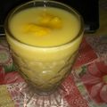 Shagufta Sheikh's cooksnap of when they made Mango shake.