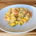 Anne Liu 的 鹹蛋蝦仁蛋炒飯 / 餐後飲果醋 cooksnap