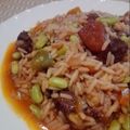 El cooksnap de Amparo&Ari cuando hizo Guiso de ternera con arroz a la jardinera.