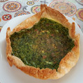 El cooksnap de MaryGlory cuando hizo Quiche de espinacas con jamón.