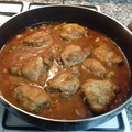 El cooksnap de Juan cuando hizo Pollo con calamares y gambas.