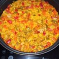 El cooksnap de Julián cuando hizo Arroz con Pollo y verduras.