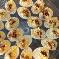 Bryn Johnson's cooksnap of when they made Deviled Eggs with Blue Cheese.