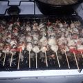El cooksnap de ivanurdangarin cuando hizo Brochetes de pollo gratinados.