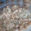 El cooksnap de Carmen Morel cuando hizo Salsa de langostinos y salmón rosado para disfrutar con una rica pasta.