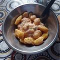 El cooksnap de Ailen Rodriguez cuando hizo Ñoquis soufflé de zapallo.