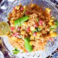 Hema ahara का कुकस्नैप जब उन्होंने वेज पुलाव (veg pulao recipe in Hindi) बनाया था।