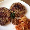 Felice's cooksnap of when they made Vickys Red Bean & Oat Burgers, GF DF EF SF NF.