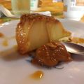 El cooksnap de Yamila cuando hizo Flan de dos leches.