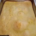 El cooksnap de Jamila Prada cuando hizo Fainá de Queso licuado.