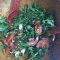 El cooksnap de Antonio Morte cuando hizo Ensalada de rúcula y queso parmesano.