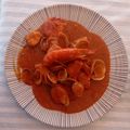 El cooksnap de Caty Romero cuando hizo Suquet de rape y gambas.