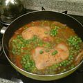 El cooksnap de Karina Salvatierra cuando hizo Pollo a la portuguesa con papas españolas .