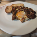 El cooksnap de ana Camacho cuando hizo Pisto con huevo a la plancha.