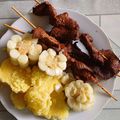 El cooksnap de fernando pintado cuando hizo Anticuchos de Corazón.