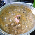 El cooksnap de armando rodriguez cuando hizo Carne de puerco 🐷 con verdolagas 🌱 en salsa mixta 🍈🍅.