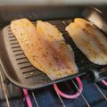 El cooksnap de Lizz cuando hizo Filete de Tilapia y Espárragos.