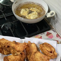 El cooksnap de Esteban Valdez cuando hizo Pasteles Fritos Hojaldrados.