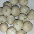 Cooksnap dari Kumala Isdi untuk resep Cilok Terigu Kuah Bumbu Pecel