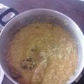 El cooksnap de Petty Reinoso cuando hizo Arroz amarillo con menudos de pollo.