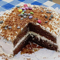 El cooksnap de Tere cuando hizo Bizcocho de chocolate con crema de queso y nata.