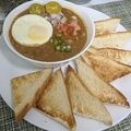 Cooksnap 0h Hana !! semasa beliau membuat Kacang Pool.