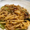 たまにゃんときよみ's cooksnap of when they made ☆豚キムチ焼きうどん☆.