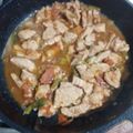 El cooksnap de Viviana Bahamondes cuando hizo Lomo de cerdo saltado con papas fritas.