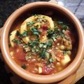 El cooksnap de Andrea cuando hizo Cazuela de mariscos.