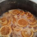 El cooksnap de Rosana Asensio cuando hizo Cascaritas de naranjas confitadas.