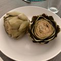 Bob's cooksnap of when they made Fresh Artichokes with Aioli.