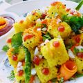 Aarti Jain's cooksnap of when they made Khaman Dhokla.