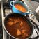 El cooksnap de Marisol Cortijo cuando hizo Mole Rojo con Trocitos de puerco.