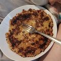 El cooksnap de Carolina Barrantes cuando hizo Hotcakes de Choco Banana (Avena).