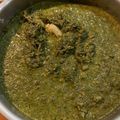 Cooksnap dari nanies untuk resep Kaju Tettu' (Sayur Daun Ubi Tumbuk)