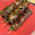 El cooksnap de Miss Pagura cuando hizo Brochetas de pollo marinado con crema de cacahuete y especias.