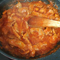El cooksnap de lucia romero cuando hizo Ternera con salsa picante de tomate.