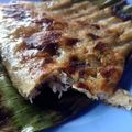Cooksnap Aznie Khasri semasa beliau membuat Lempeng pisang.
