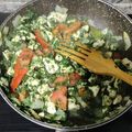 El cooksnap de Tamara Qb cuando hizo Espinacas con pollo.
