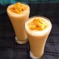 Vaishakhi Vyas's cooksnap of when they made મેંગો મિલ્ક શેક (Mango Milk Shake Recipe In Gujarati).