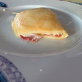 El cooksnap de Laura cuando hizo Creps salados de jamón serrano y queso.