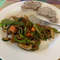 El cooksnap de Laura cuando hizo Verduras con setas y salsa de soja.