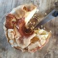 El cooksnap de Pata Blanca cuando hizo Torta invertida de manzana 🍎.