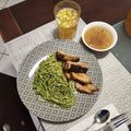 El cooksnap de Gerardo Becerra cuando hizo Tallarines verdes.
