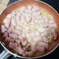 El cooksnap de Maria cuando hizo Salchichas al ajillo.