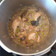 El cooksnap de Natalia Velázquez cuando hizo Muslitos de pollo con champiñones.